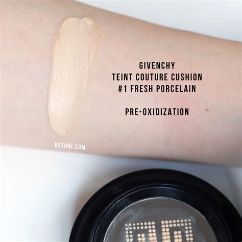 givenchy couture cushion fresh porcelain|Givenchy Teint Couture Cushion Foundation Review.